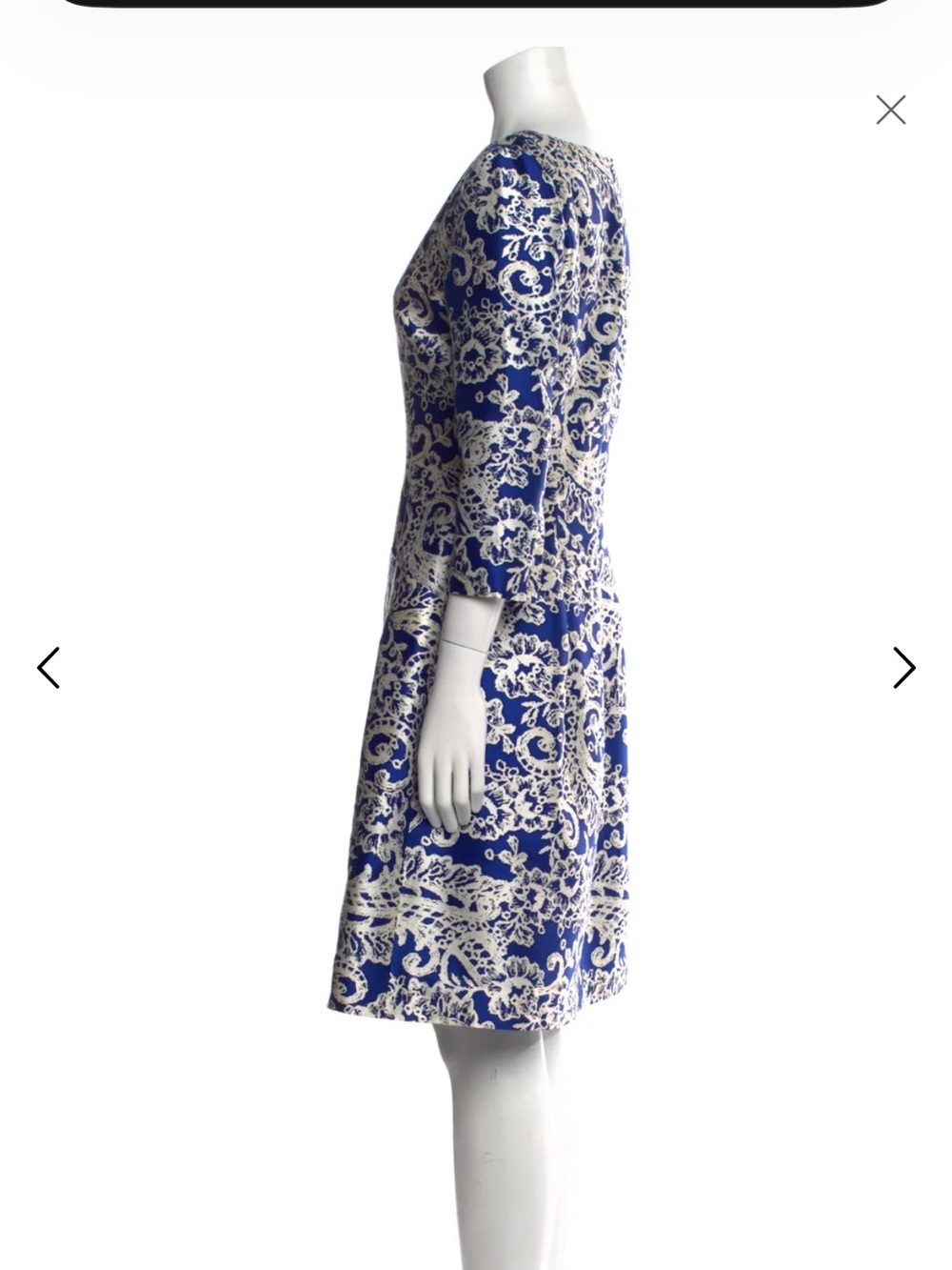 Oscar de la Renta Silk Dress - Picture 2 of 5